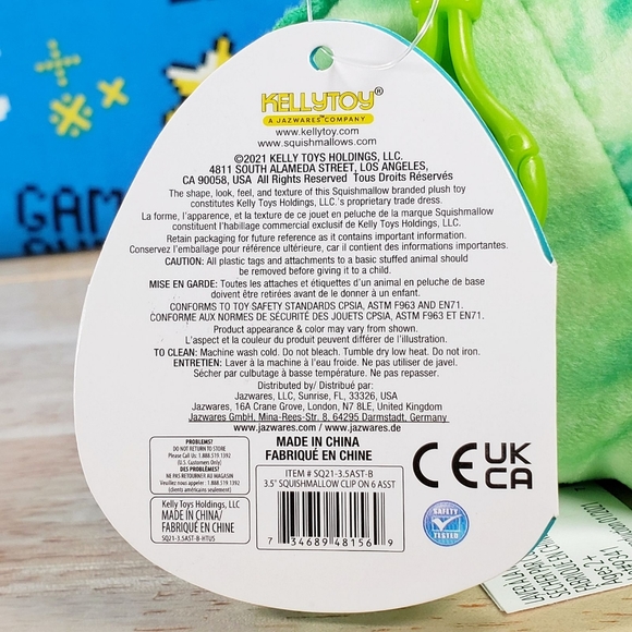 Squishmallow Rocio the Triceratops 3.5" Clip UltraSoft Learning Express Plush - Picture 12 of 12